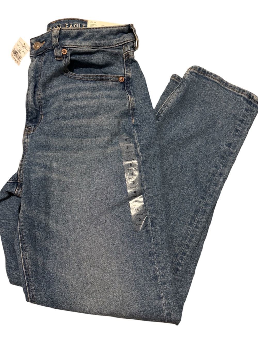 American Eagle Light Blue Stretch Mom Jean